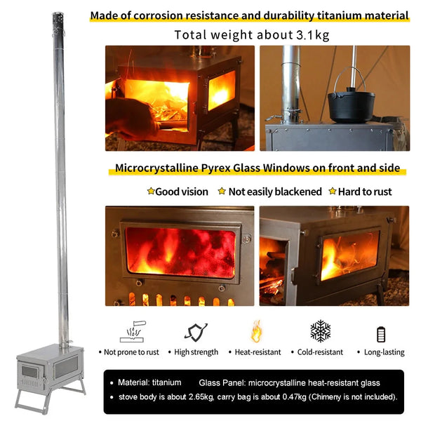 Titanium Folding Camping Stove